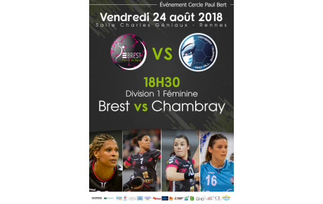 Match amical Féminin Brest contre Chambray vendredi 24 août
